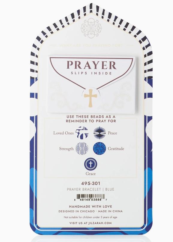 Blue Prayer Bracelet