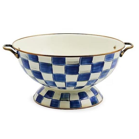 Mackenzie Childs Royal Check Everything Bowl