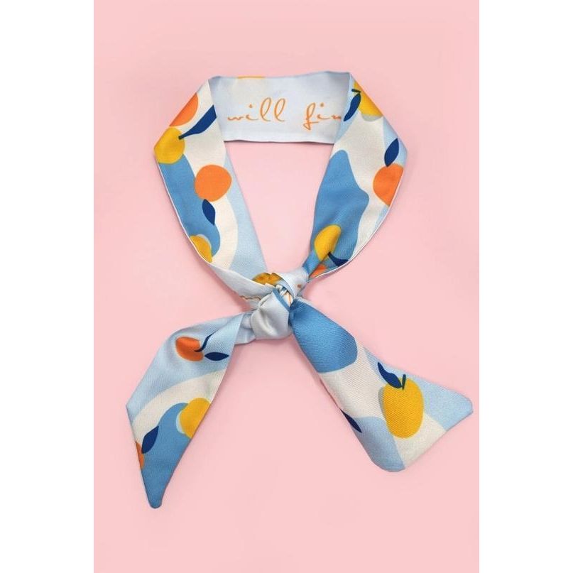 Soft Silky Skinny Twilly Scarf Necklace Wrap