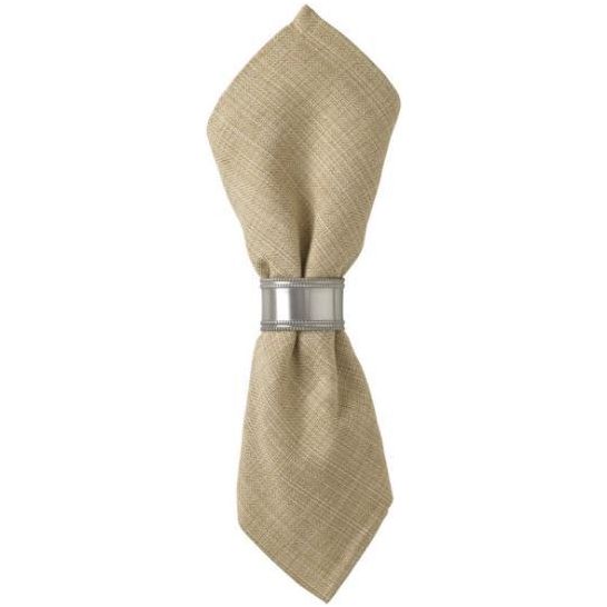 Beaded Pewter Napkin Ring