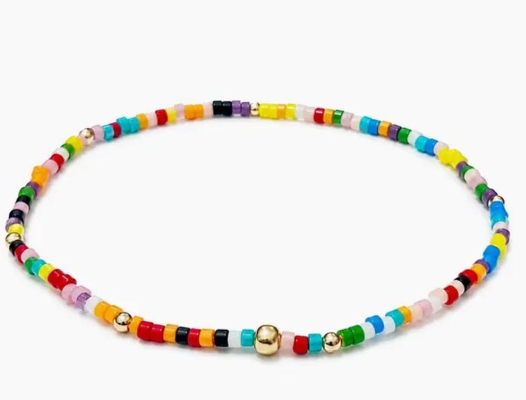 Beaded Blondie Poppy Bracelet