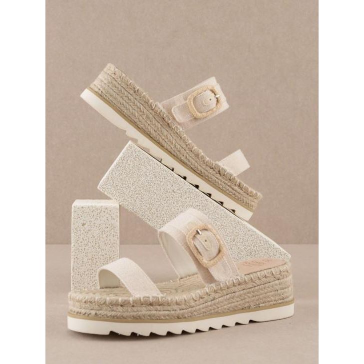 The Reese Beige- Platform Sandal