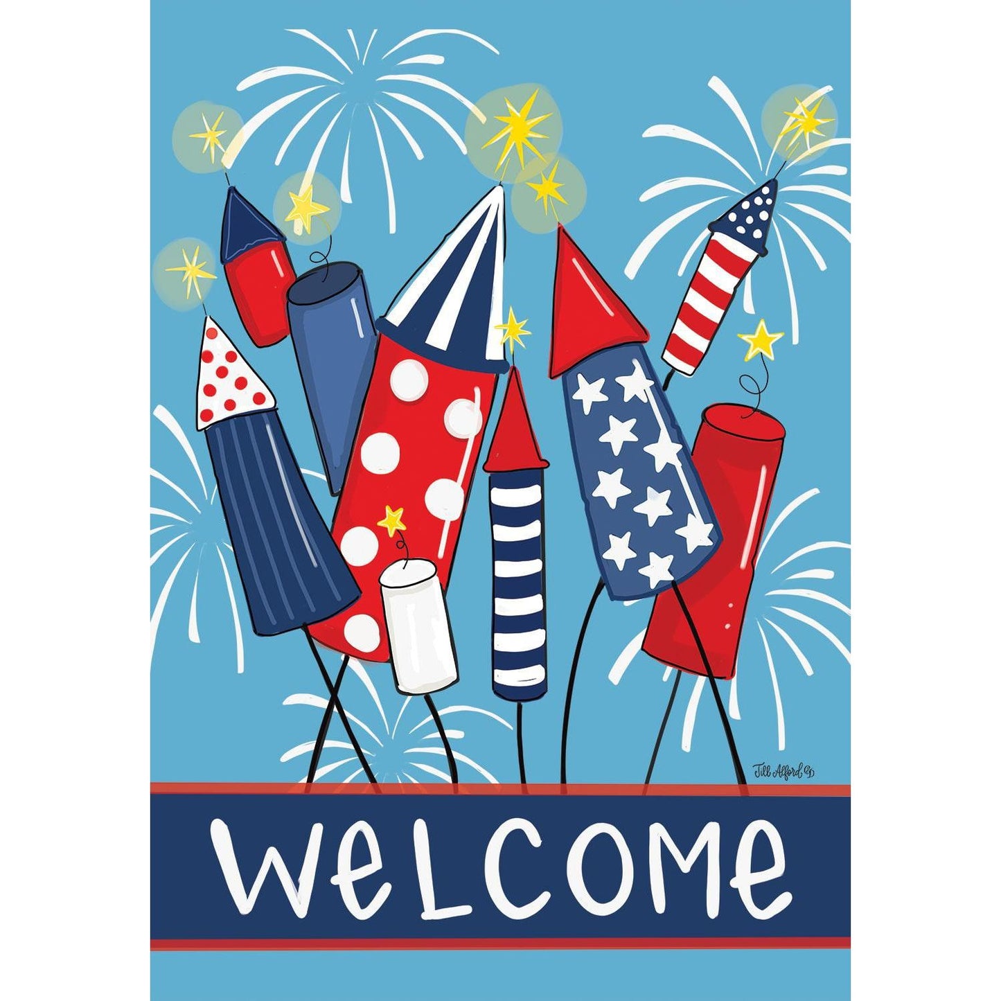 Fireworks Flag