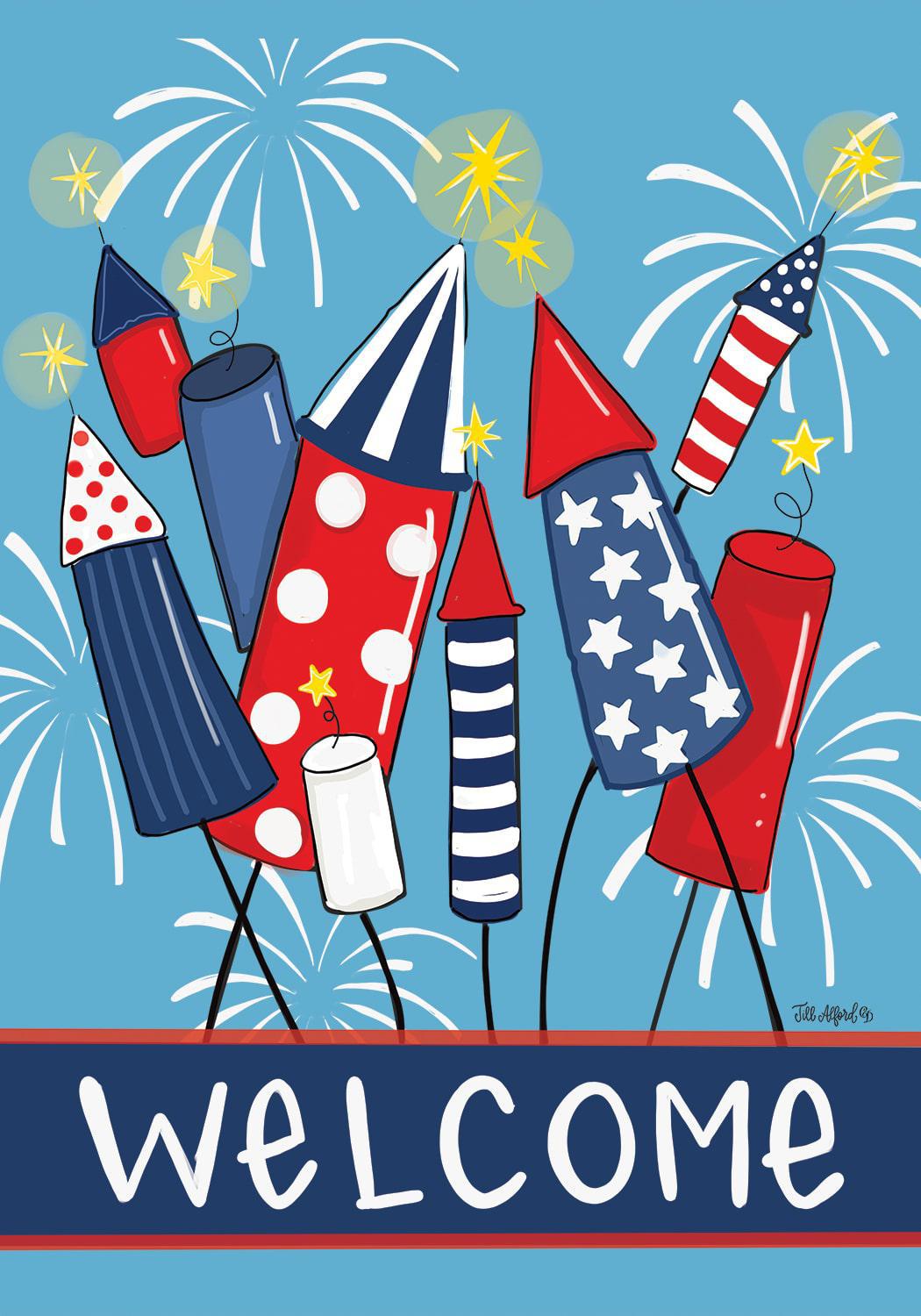 Fireworks Flag