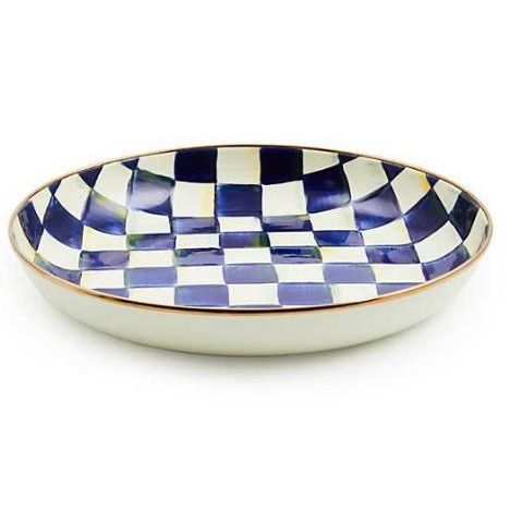 Mackenzie Childs Royal Check Abundant Bowl