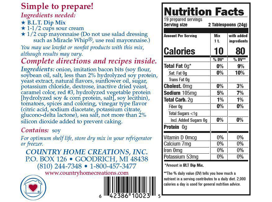 Country Home Creations Blt Dip Mix