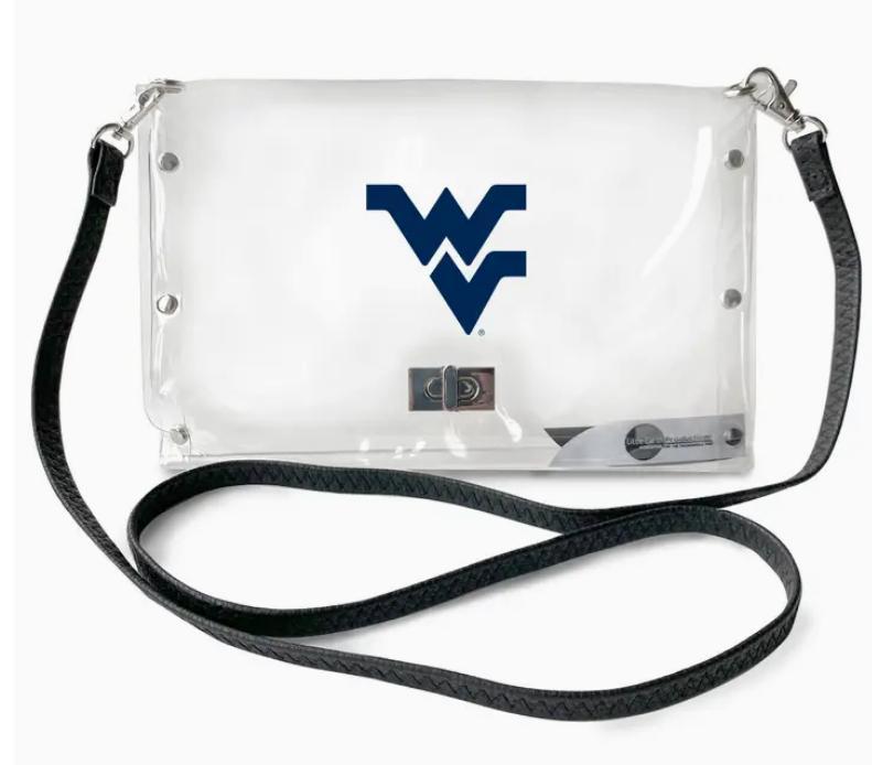 NCAA West Virginia Mountaineers Clear Envelope Purse