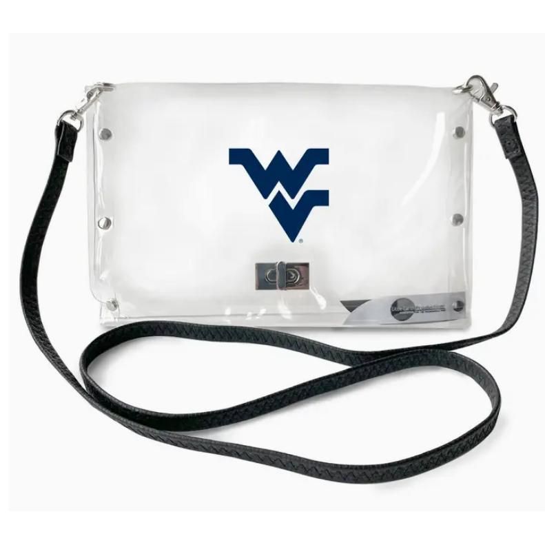NCAA West Virginia Mountaineers Clear Envelope Purse