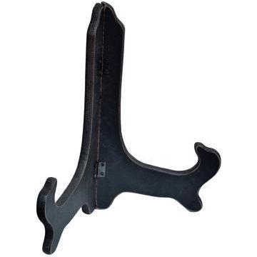 Wood Plate Stand (Black- 9")