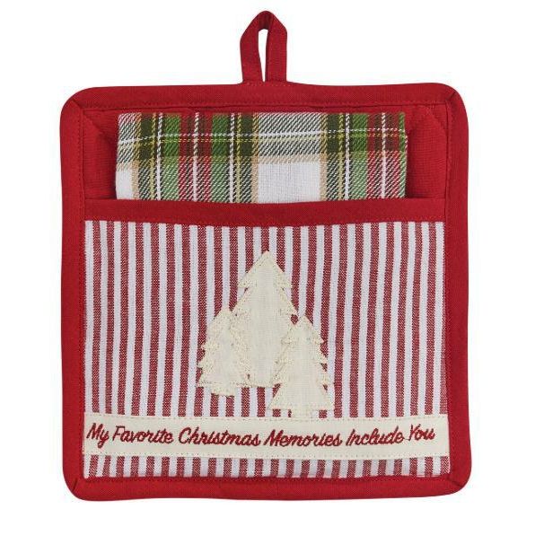 Tree Farm Pocket Potholder Set