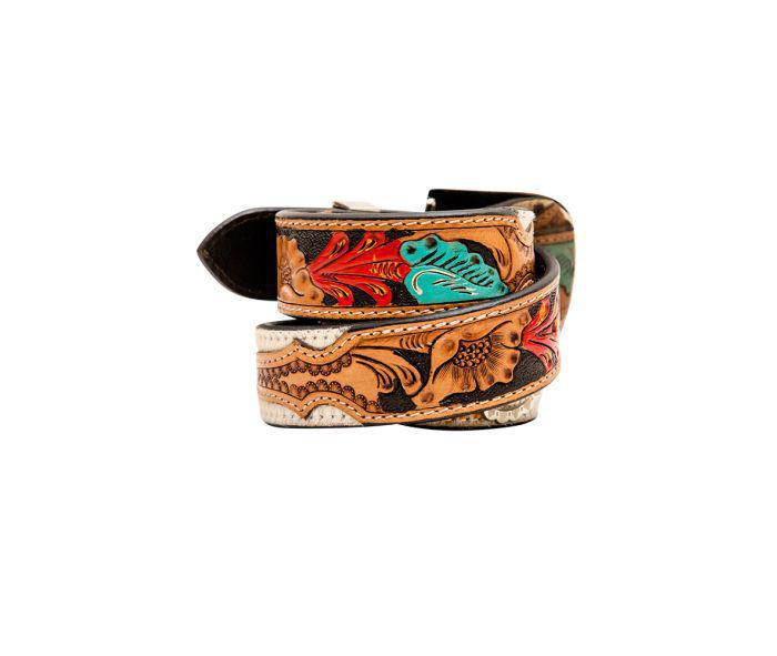 Myra Cummerband Hand-Tooled Concho Belt (S-6882)