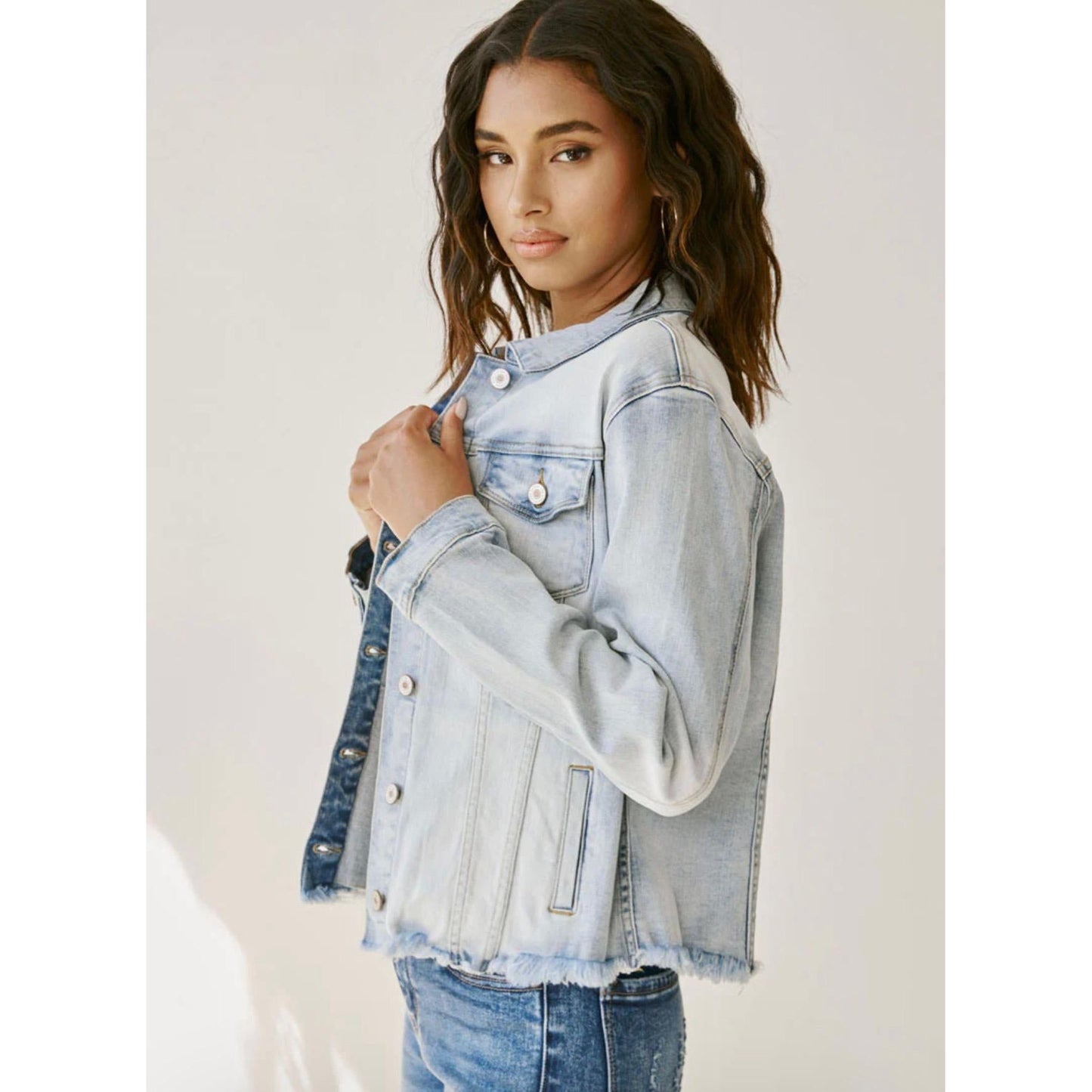 KanCan Wilson Denim Jacket (Light Wash)