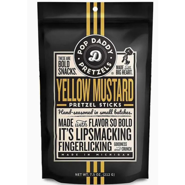 Pop Daddy Yellow Mustard Pretzel Sticks