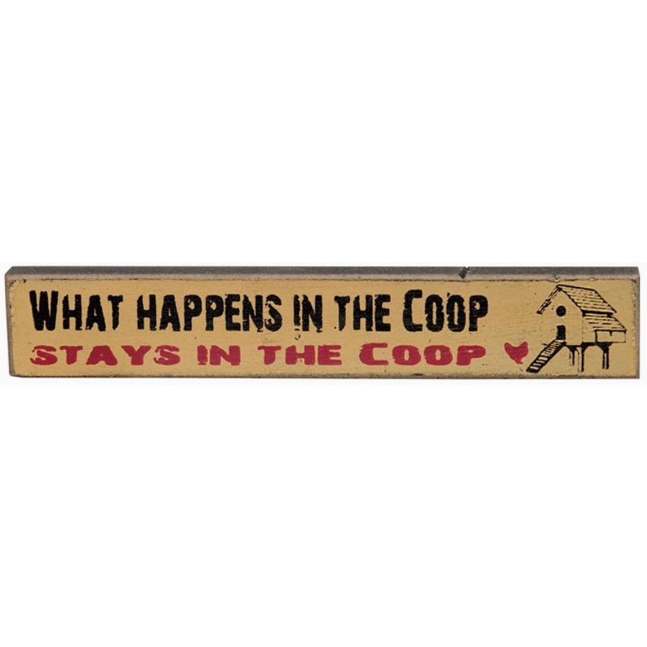 What Happens In The Coop Mini Sitter