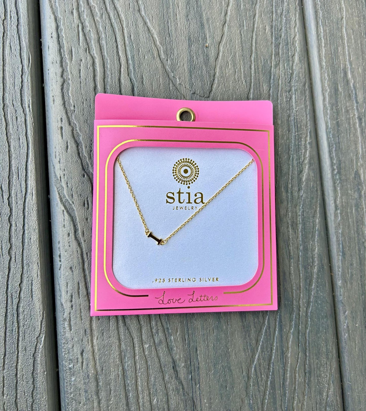 "I" Necklace (Gold)