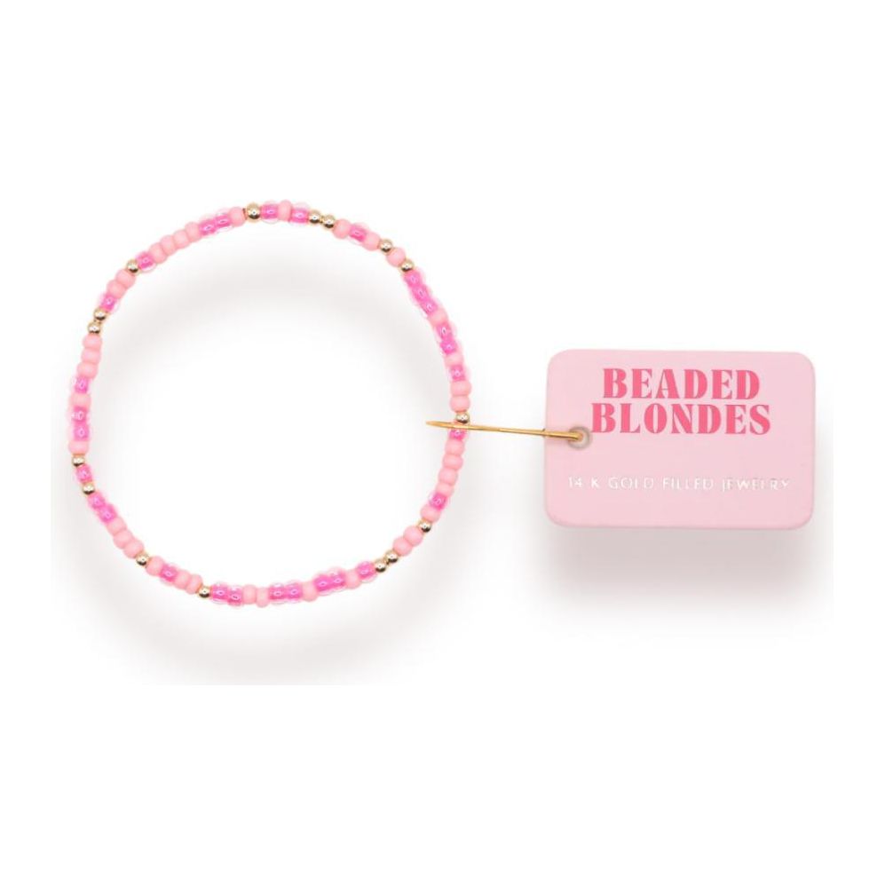 Beaded Blondes Hot Pink Sprinkle Bracelet