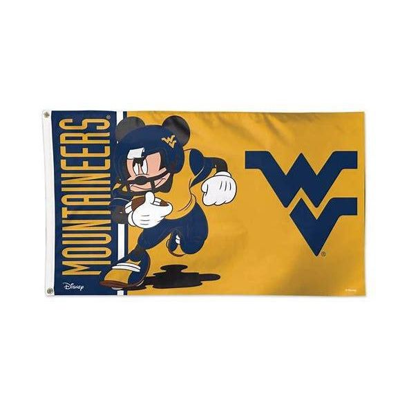 West Virginia Mountaineers Flag 3X5 Mickey Mouse Football