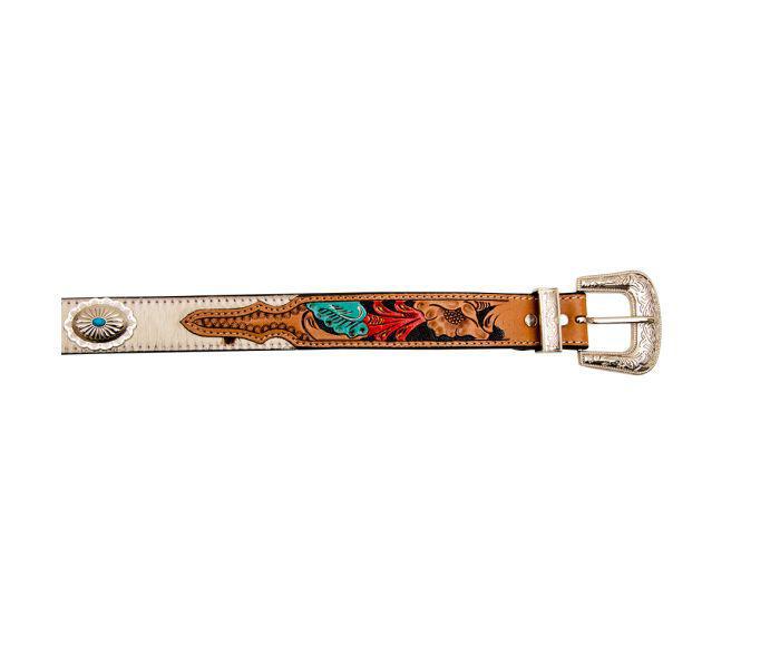 Myra Cummerband Hand-Tooled Concho Belt (S-6882)