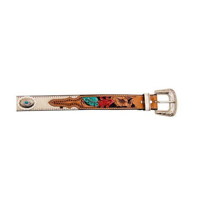 Myra Cummerband Hand-Tooled Concho Belt (S-6882)