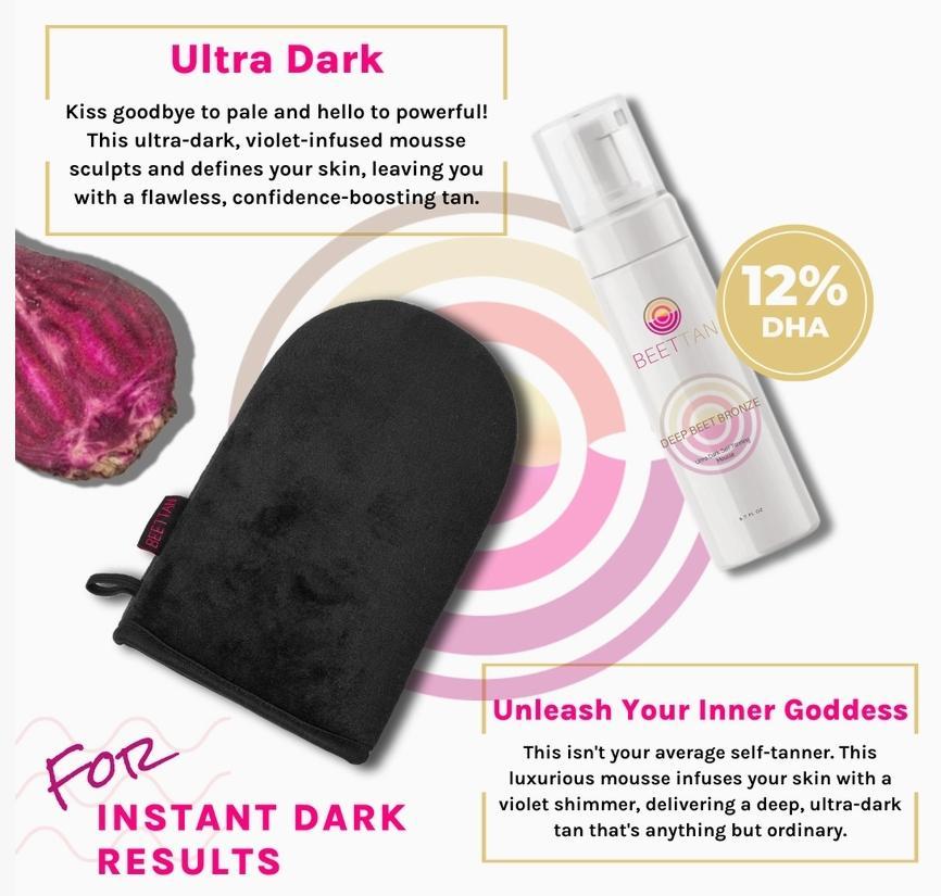 Beettan Self Tanning Mousse- Deep Beet Bronze (Ultra Dark)