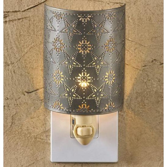 Tin Star Punched Night Light