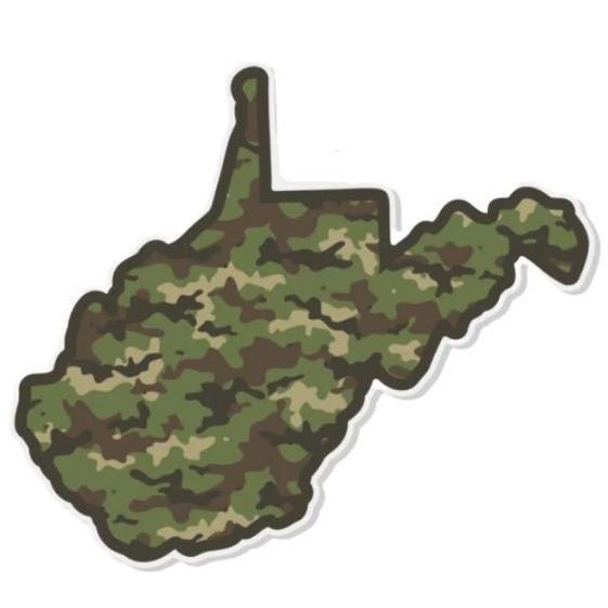 Camo WV Sticker