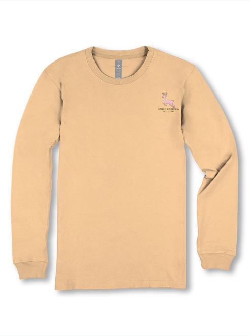 Simply Sothern Long Sleeve Camo Deer Tee