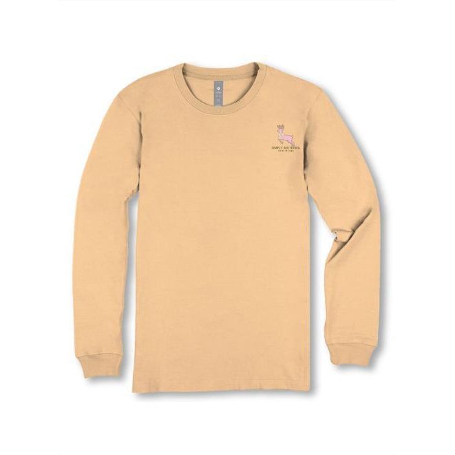 Simply Sothern Long Sleeve Camo Deer Tee