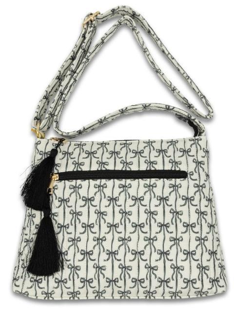 Simply Southern Black Bow Quilted Crossbody