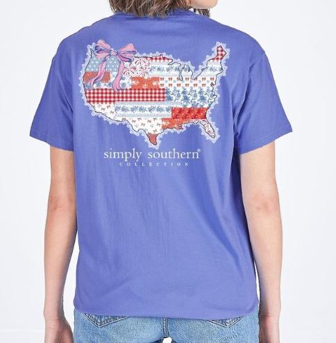 Simply Southern Short Sleeve USA Patch Tee