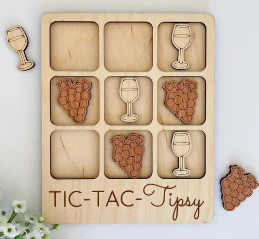 Wine Tic-Tac-Toe Game - Tipsy Party Game