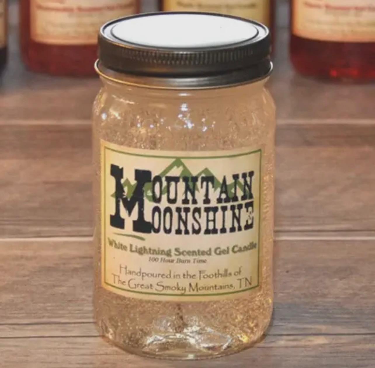 White Lightning Moonshine Jar 8oz Candle