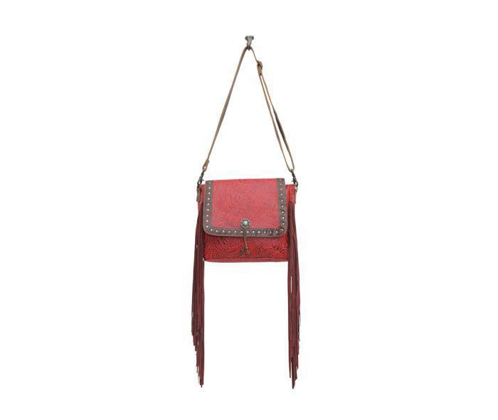 Myra Cherry Pops Leather & Hairon Bag (S-5647)
