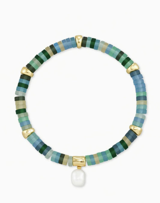 Kendra Scott Lila Stretch Bracelet in Blue/Green