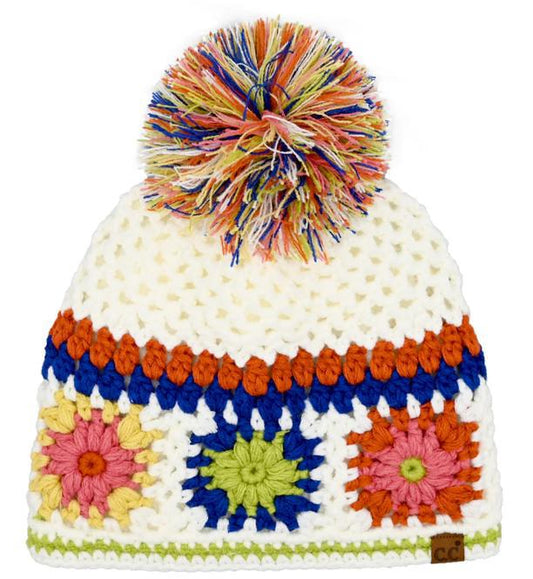 Handmade Crochet Pom C.C Beanie