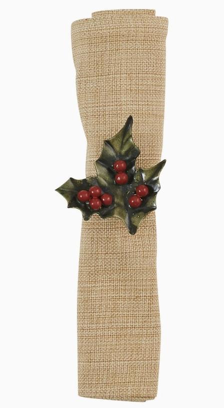 Park Design Holly and Berry Napkin Ring