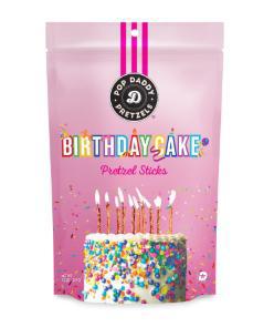 Pop Daddy Birthday Cake Pretzel Sticks