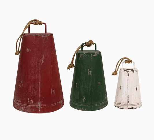Distressed Metal Jumbo Cow Bells