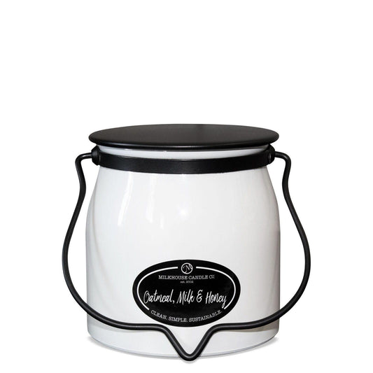 Milkhouse Candles Oatmeal, Milk, & Honey Butter Jar 16 oz
