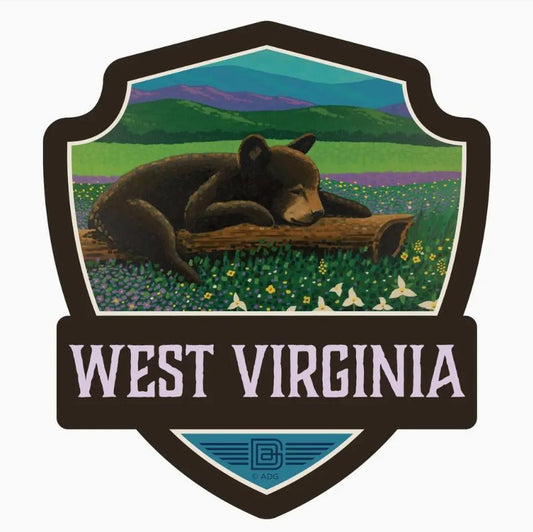 West Virginia Wildflower Heaven Emblem Sticker