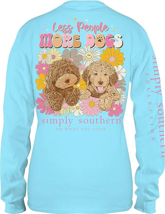 Simply Southern Long Sleeve More Dogs Tee