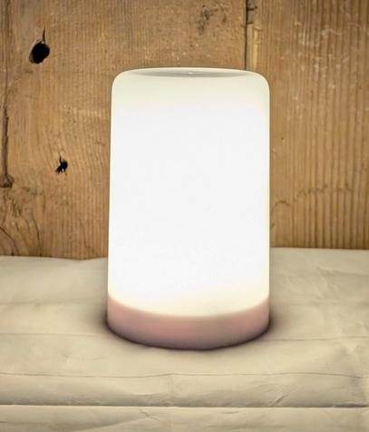 White Led Flame Illusion Pillar 3"x4.5" Candle