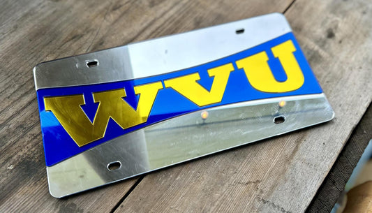West Virginia Mountaineers WVU License Plate