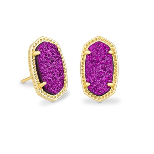 Kendra Scott Ellie Gold Earrings in Purple