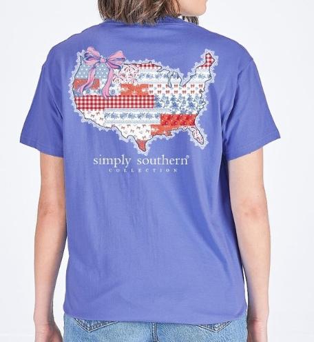 Simply Southern Short Sleeve USA Patch Tee