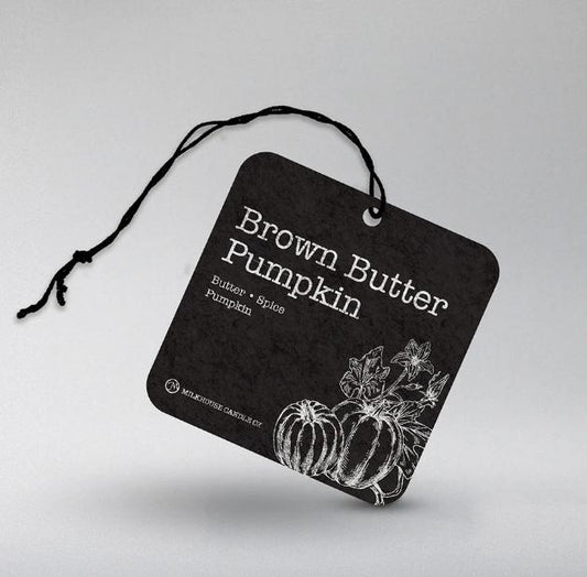 Milkhouse Candles Car Freshener: Brown Butter Pumpkin