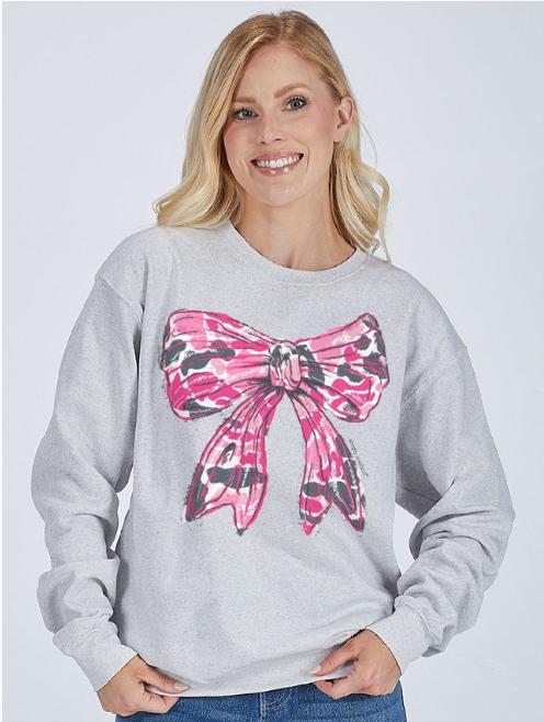 Simply Southern Pink Camo Crewneck