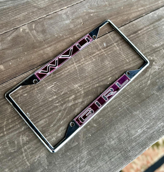 West Virginia Girl Plate Frame