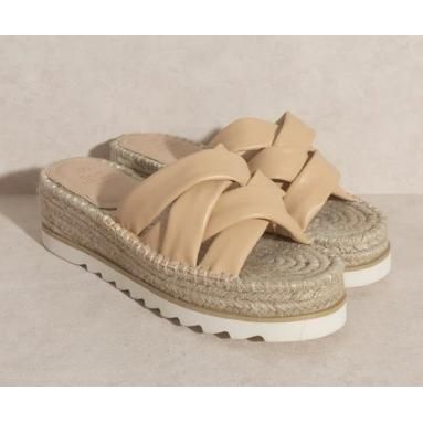 Rebel Strappy Platform Sandal (Nude)