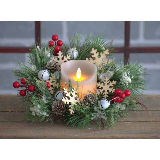 Sleigh Bells 4.5in Candle Ring